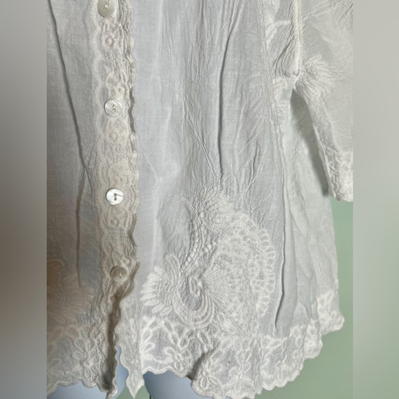 Spiaggia Dolce white embroidered shirt. - Picture 3 of 7